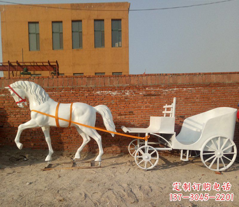 常州大型欧式马车动物铜雕塑