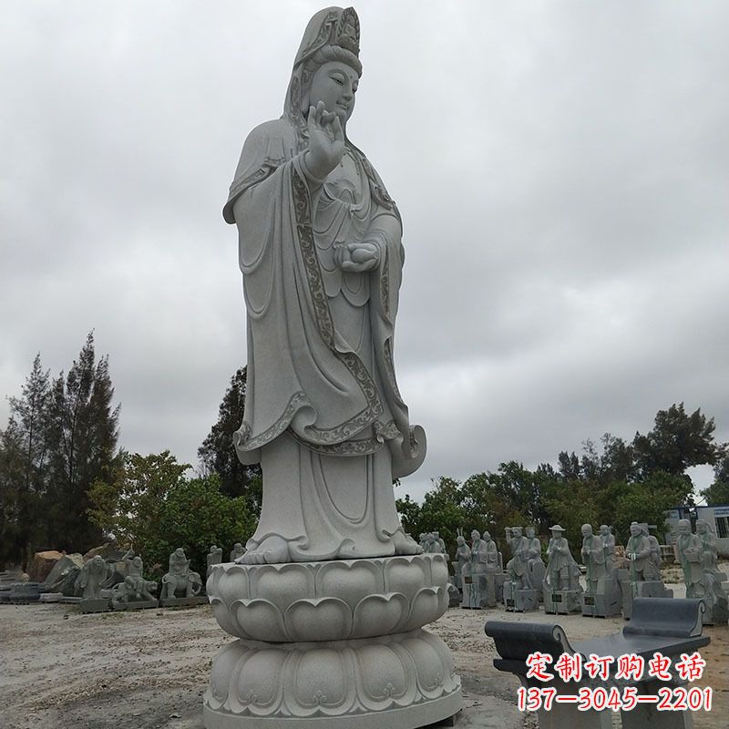 常州高端青石观音雕塑
