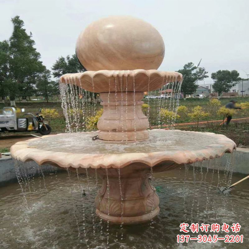 常州精美石材风水球雕塑