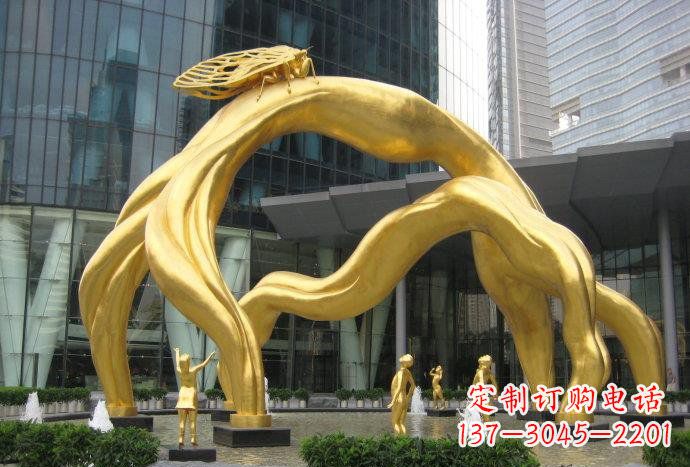 常州大型树枝铜雕艺术景观