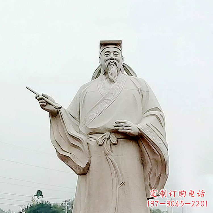 常州精美石雕王羲之景观雕塑