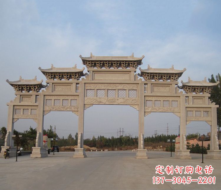 常州大型五门牌坊石雕