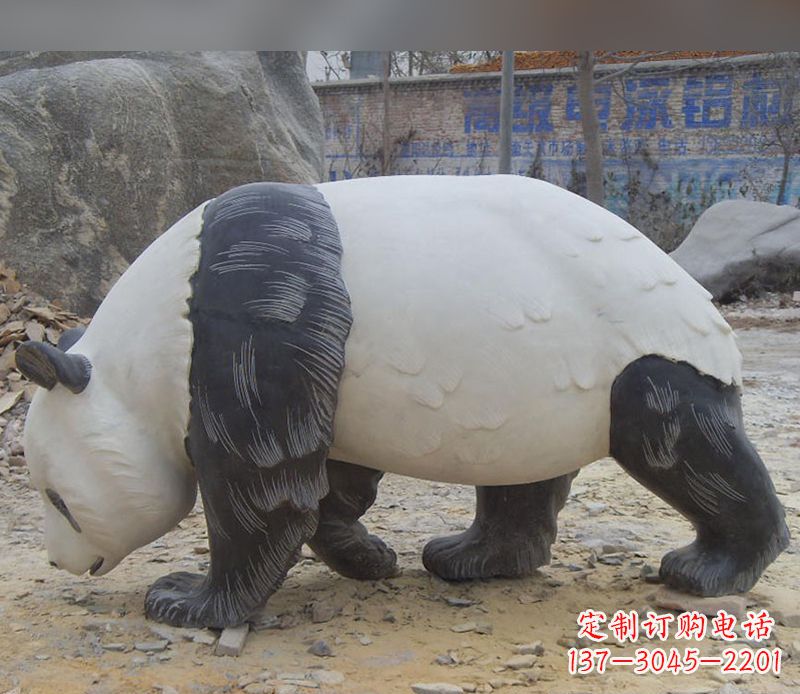 常州特色熊猫石雕定制