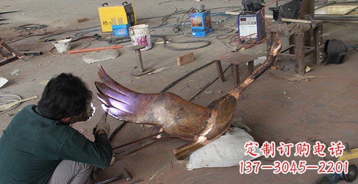 常州大雁公园动物铜雕