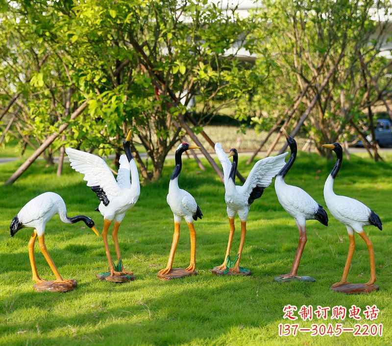 常州丹顶鹤抽象雕塑