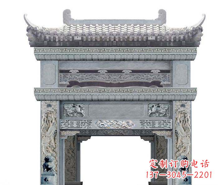 常州精美石雕牌坊雕塑