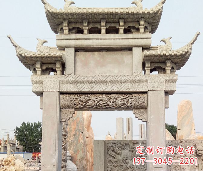 常州特色大理石牌坊石雕