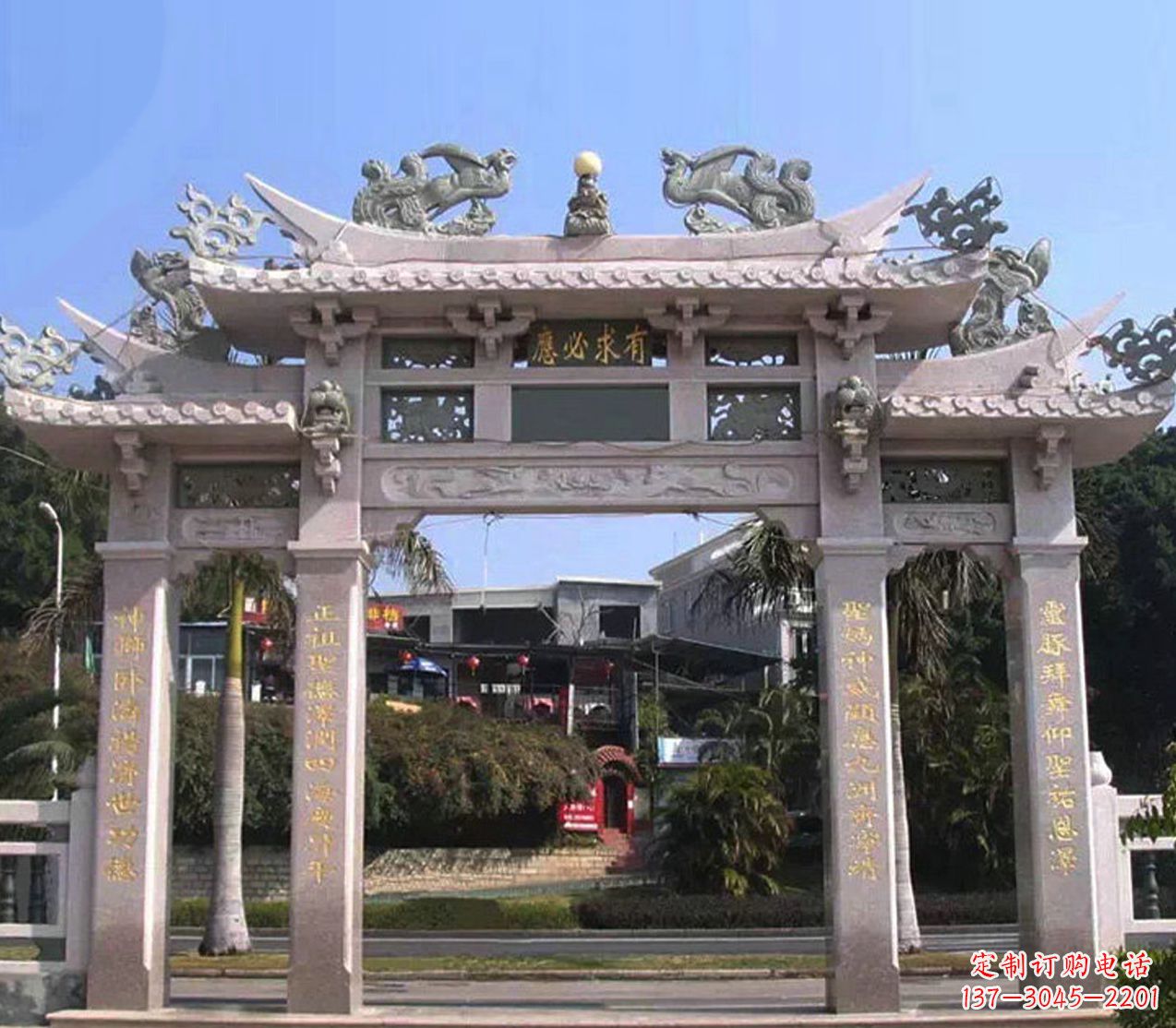 常州精美石雕牌坊雕塑——传承文化的艺术精品