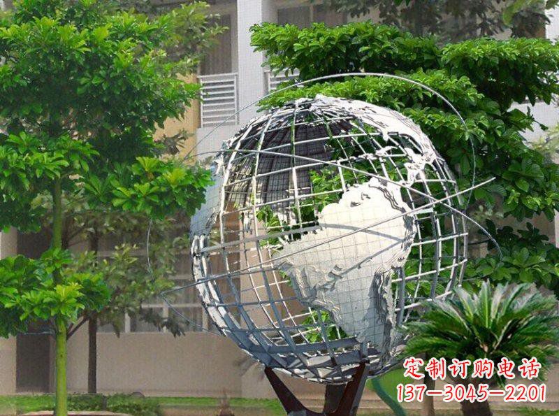 常州精美装饰的不锈钢地球雕塑