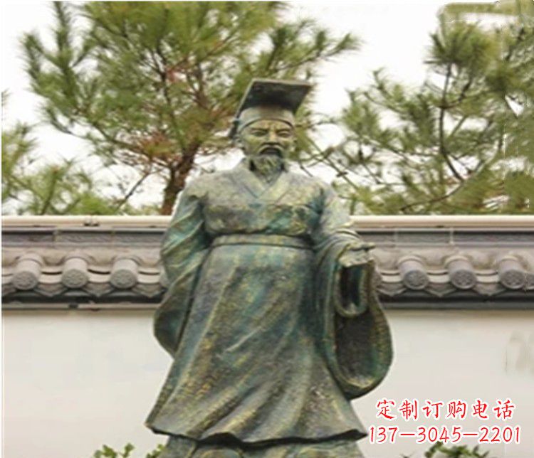 常州帝王汉武帝人物铜雕