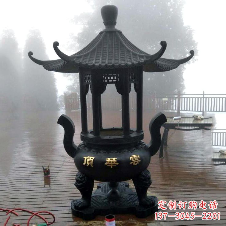 常州精美青铜香炉雕塑