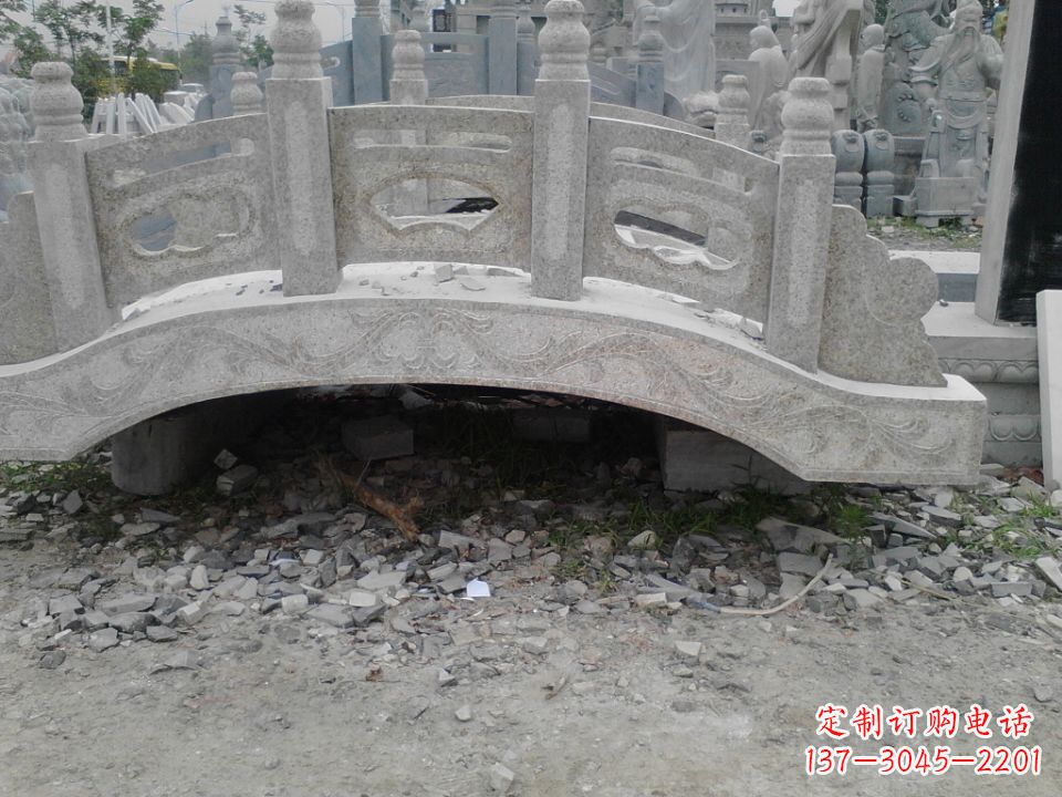 常州精美石桥雕塑,点缀庭园之美