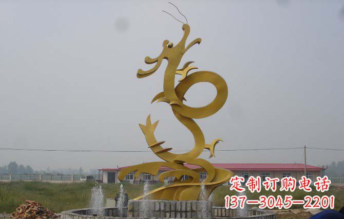 常州不锈钢龙雕塑,激发热血活力