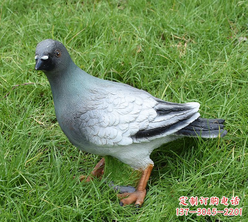 常州雕塑和平鸽少女