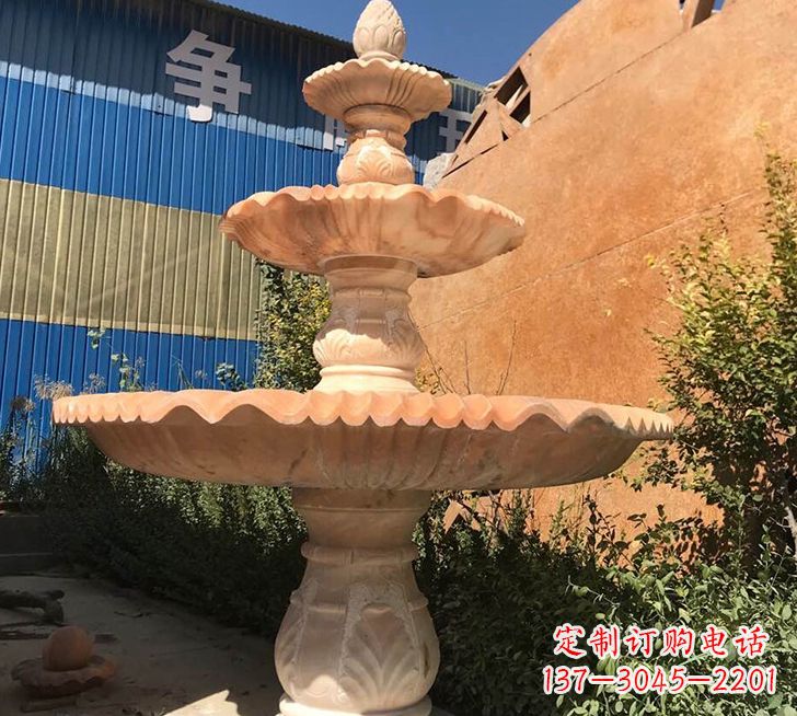 常州跌水盆喷泉石雕——精美的喷泉雕塑
