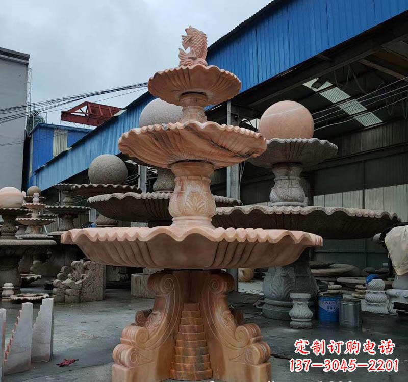 常州高品质跌水钵石喷泉雕塑