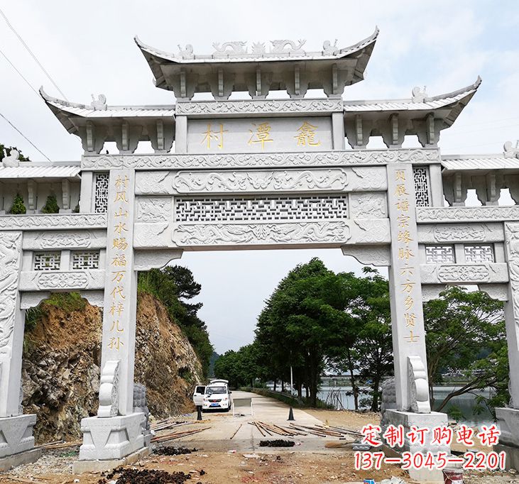 常州东夏侯石牌坊雕塑专业的定制雕塑制作商