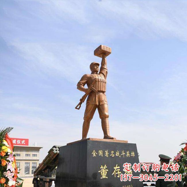 常州董存瑞雕塑景区名人英雄雕像