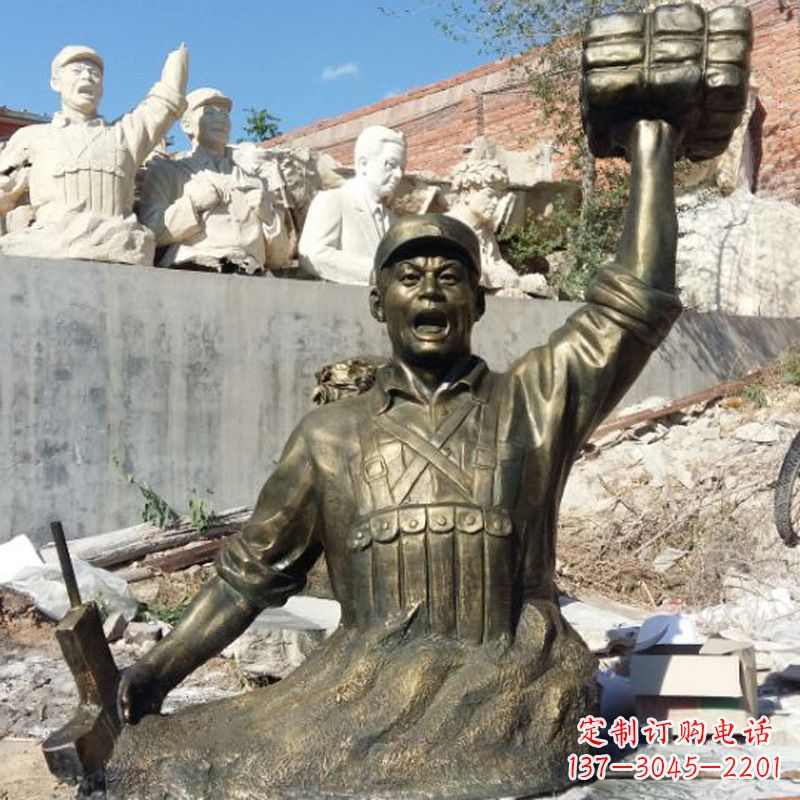 常州董存瑞仿铜头像雕塑