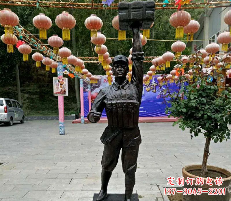 常州董存瑞铜雕