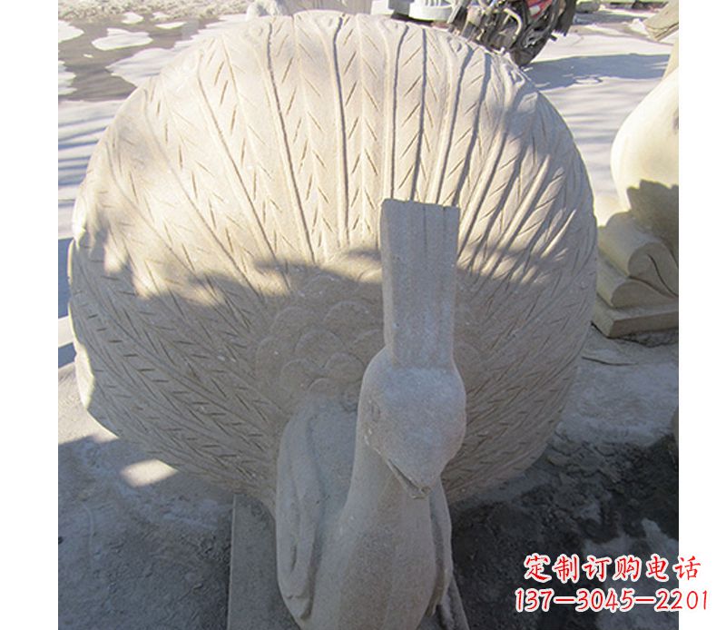 常州优雅高贵的孔雀石雕