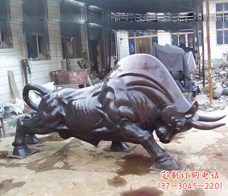 常州动物牛铜雕塑