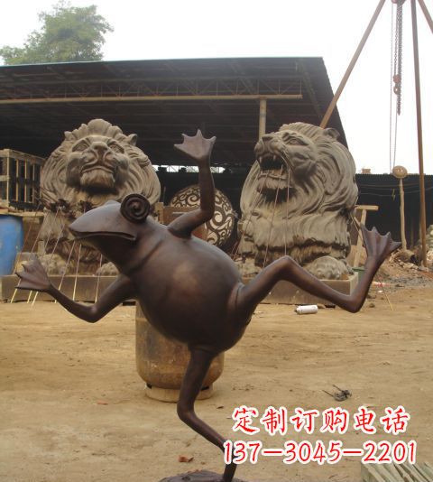 常州动物青蛙铜雕