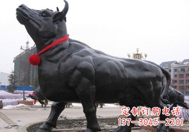 常州动物铜雕-牛