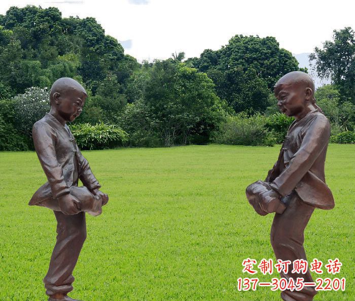 常州中领雕塑精致的儿童铜雕雕塑