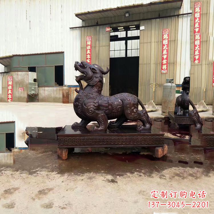 常州独角兽铸铜雕塑—精雕细琢的艺术瑰宝