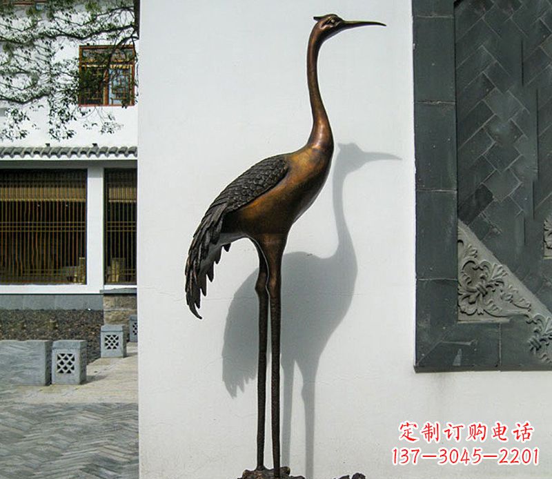 常州仙鹤雕塑,精美绝伦,艺术动人