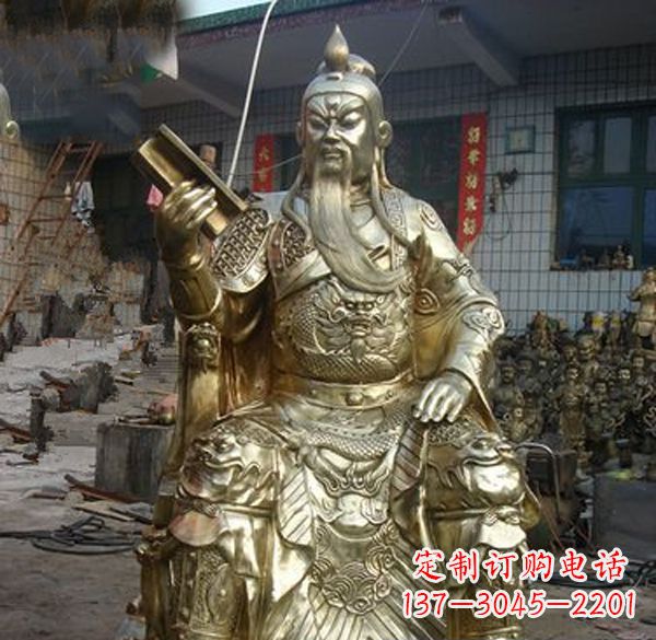 常州关公武财神铜雕定制
