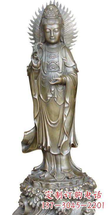 常州渡海观音铜雕塑,定制专属你的福缘