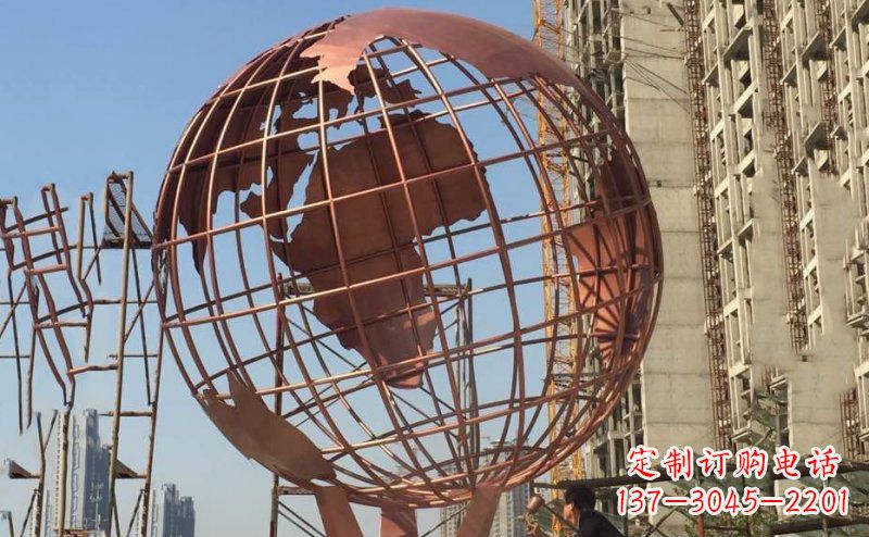 常州锻铜不锈钢地球雕塑