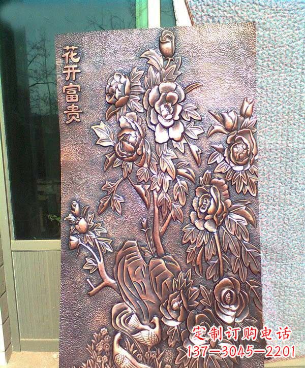 常州锻铜牡丹雕塑