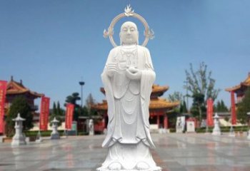 常州大理石地藏菩萨雕塑象征佛法的传承