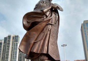 常州珍贵的雕塑艺术--诸葛亮卧龙先生