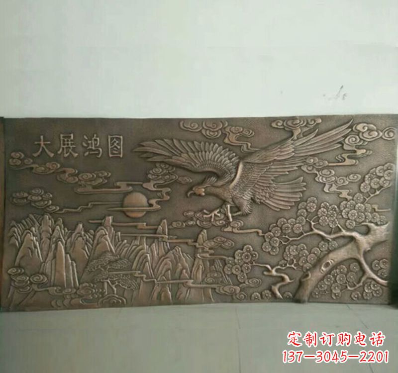 常州精致锻铜老鹰雕塑
