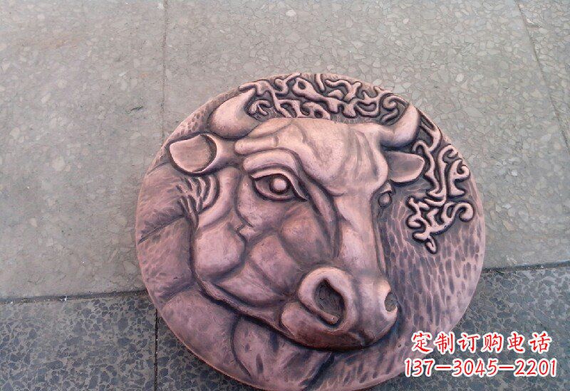 常州锻铜十二生肖兽首雕塑