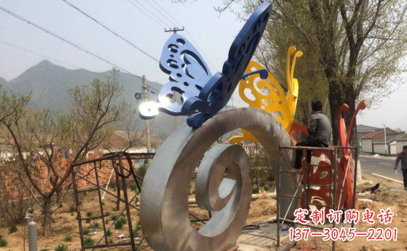 常州优雅无比,不锈钢蝴蝶雕塑