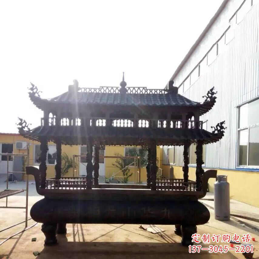 常州多层铜香炉