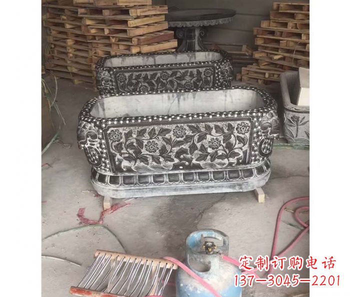 常州方形仿古石水缸 (2)