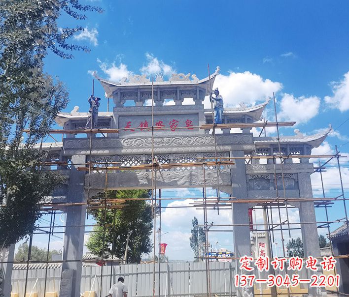 常州方牌坊石雕