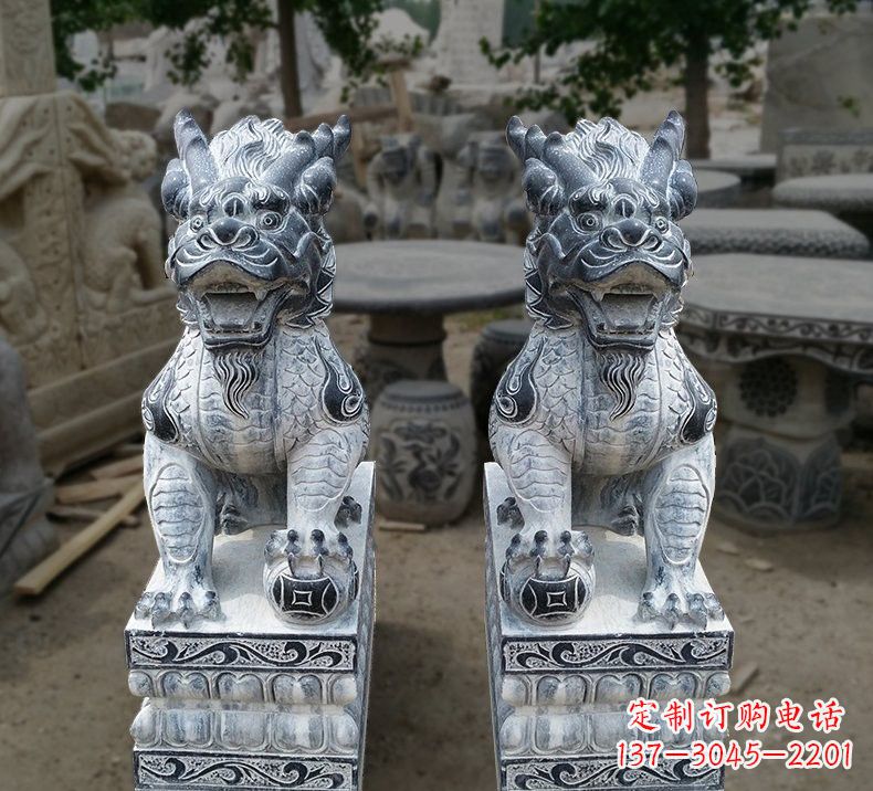 常州传统工艺仿古麒麟雕塑