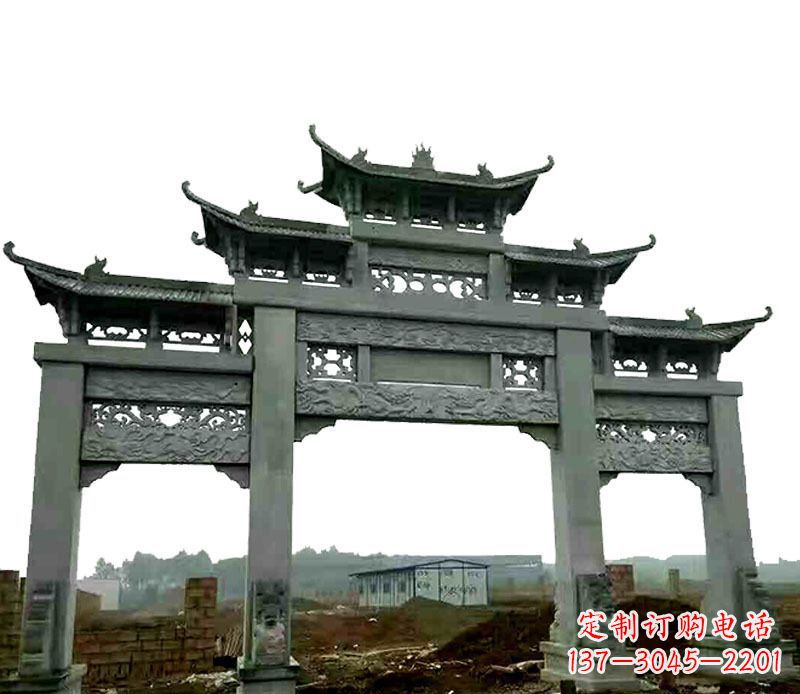 常州仿古道路牌坊石雕