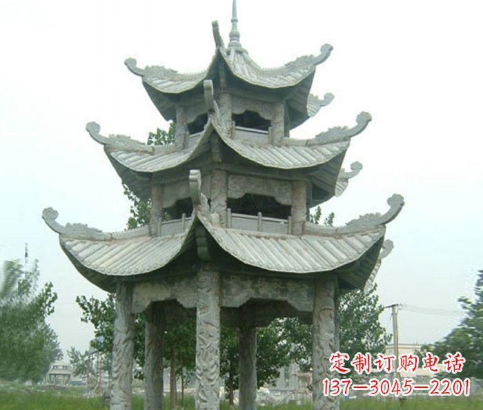 常州中领雕塑凉亭石雕
