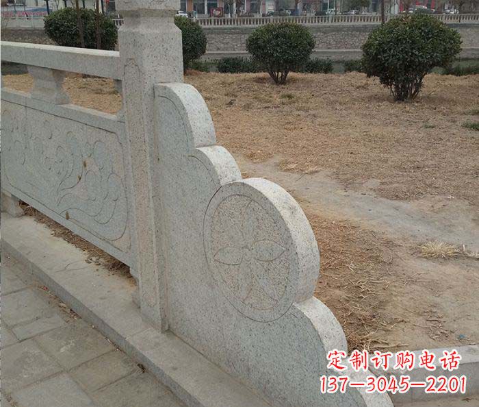 常州精美仿古护城河石雕栏板