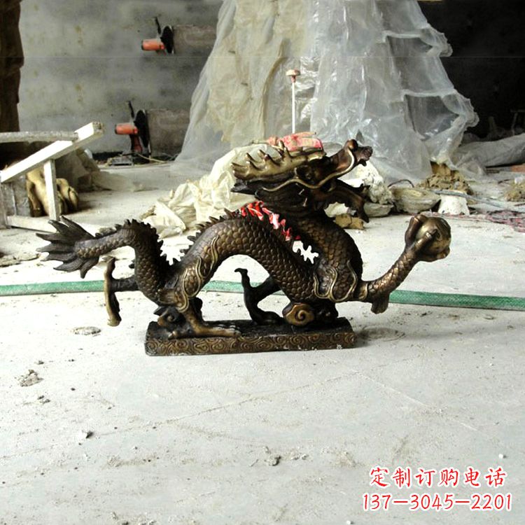 常州精美仿古龙铜雕塑