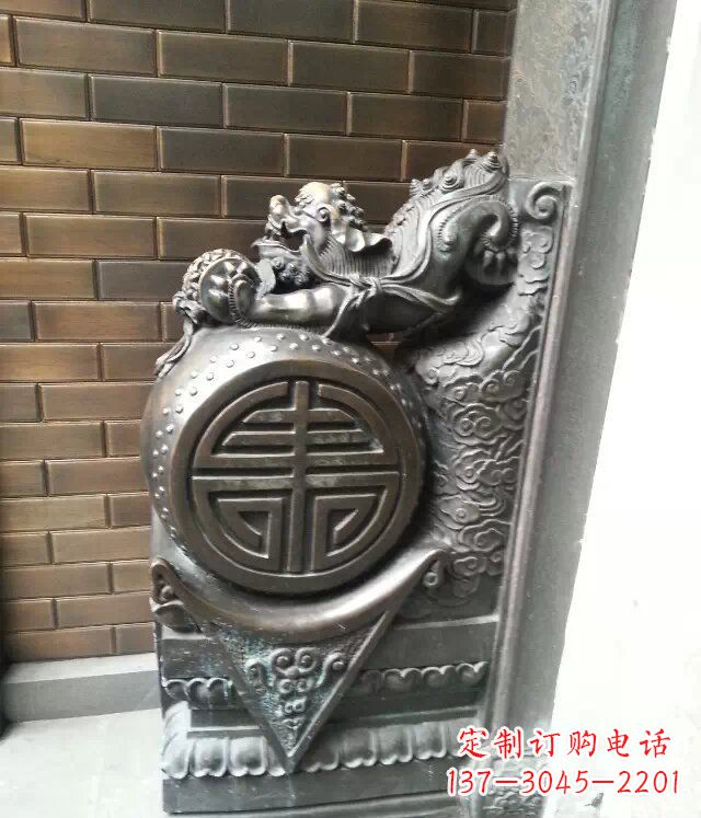 常州仿古门墩铜雕