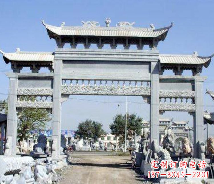 常州仿古牌坊石雕精美定制